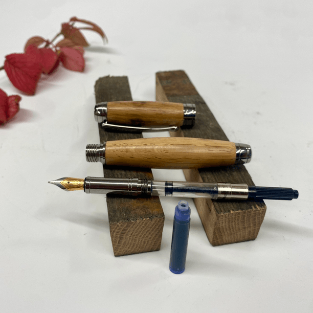 Whiskey Barrel Fountain Pen (Black Titanium)