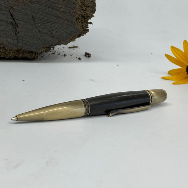 Bog Oak Twist Pen (Antique Bronze)