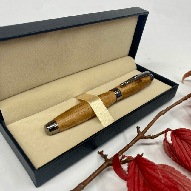 Whiskey Barrel Fountain Pen (Black Titanium)